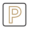 An icon of a parking sign